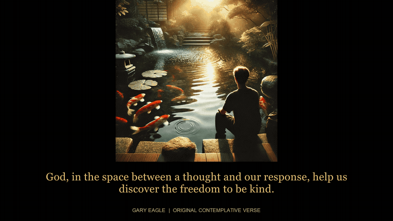 awareness-consciousness — gold-toned contemplative artwork with a gentle six-second light cycle